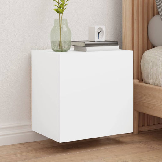 Mobili TV a Parete 2pz Bianchi 40,5x30x40 cm Legno Multistratocod mxl 134083