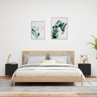 Mobili TV a Parete 2pz Neri 40,5x30x40 cm in Legno Multistratocod mxl 110085