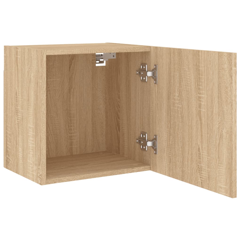 Mobili TV Muro 2pz Rovere Sonoma 40,5x30x40cm Legno Multistrato 836901