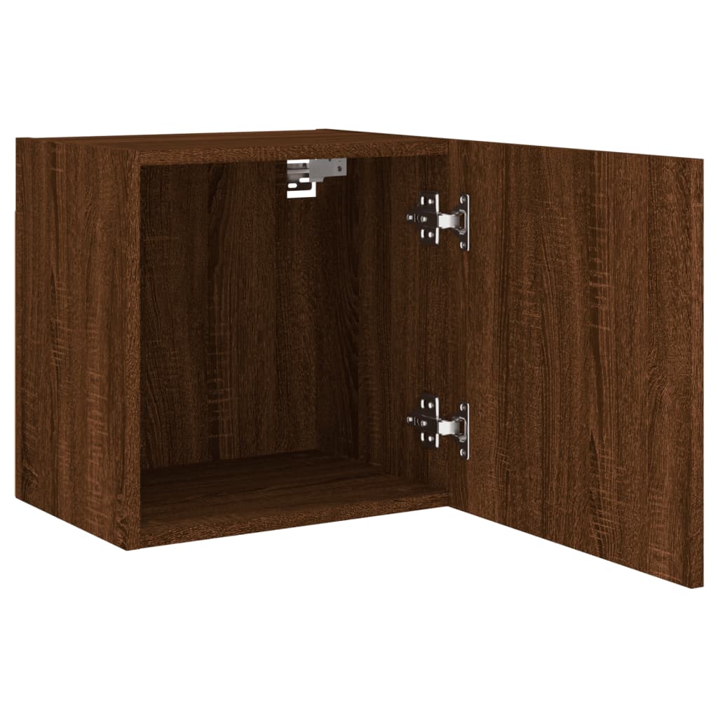 Mobile TV Parete Rovere Marrone 40,5x30x40 cm Legno Multistrato 836908