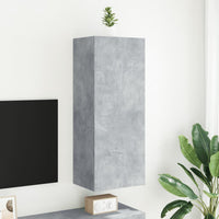 Mobile TV Parete Grigio Cemento 40,5x30x102cm Legno Multistratocod mxl 110068