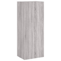 Mobile TV Parete Grigio Sonoma 40,5x30x102 cm Legno Multistratocod mxl 110067
