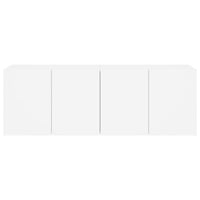 Mobili TV a Parete 2pz Bianchi 60x30x41 cm