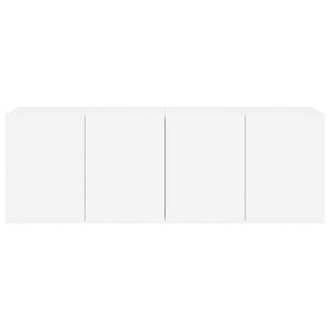 Mobili TV a Parete 2pz Bianchi 60x30x41 cm