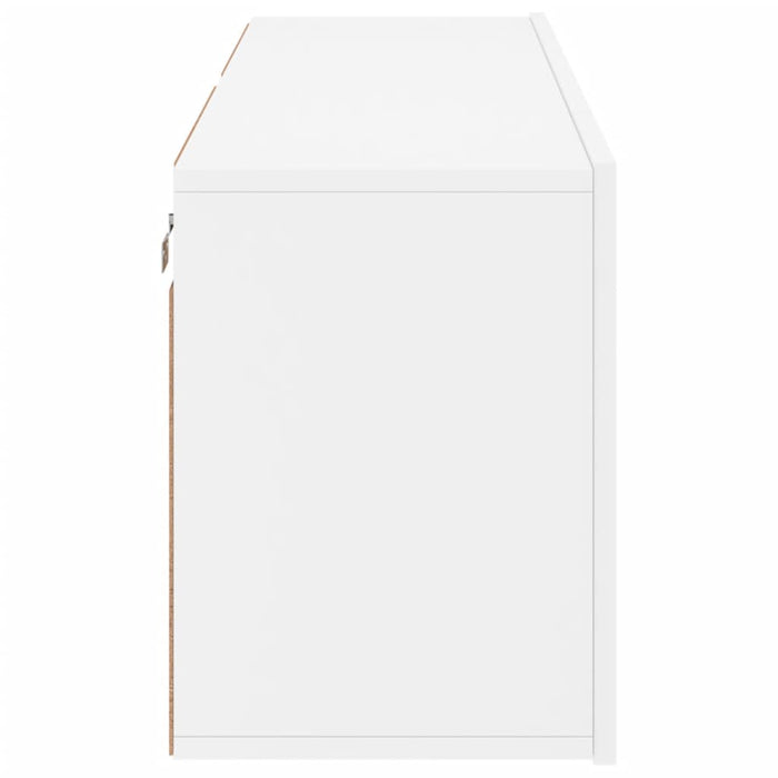 Mobili TV a Parete 2pz Bianchi 60x30x41 cm