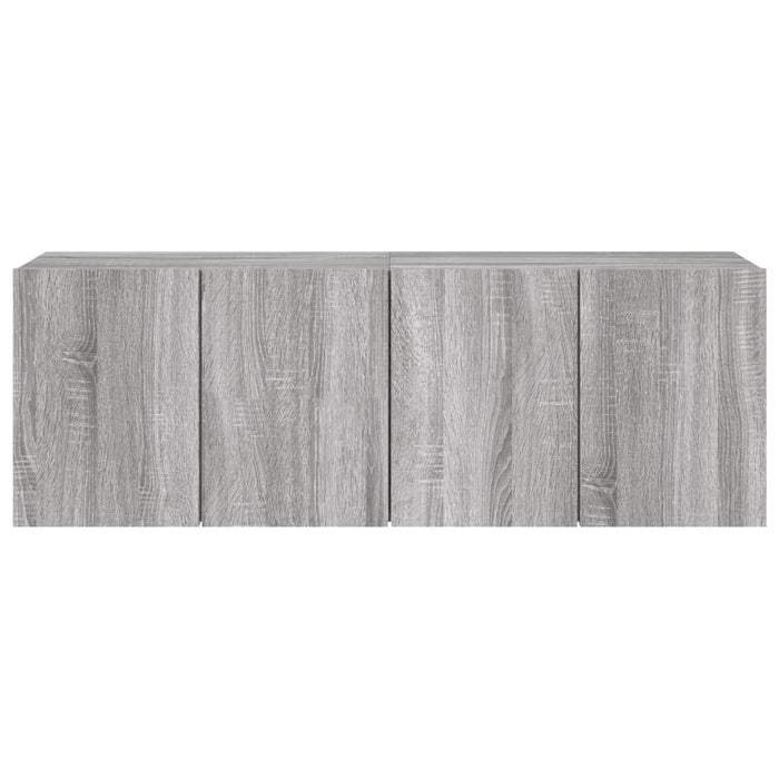 Mobili TV a Parete 2pz Grigio Sonoma 60x30x41 cm 836949
