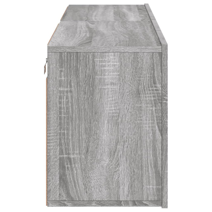 Mobili TV a Parete 2pz Grigio Sonoma 60x30x41 cm 836949