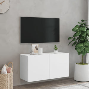 Mobile TV a Parete Bianco 80x30x41 cm 836952