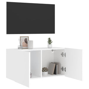 Mobile TV a Parete Bianco 80x30x41 cm 836952