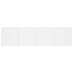 Mobili TV a Parete 2pz Bianchi 80x30x41 cm