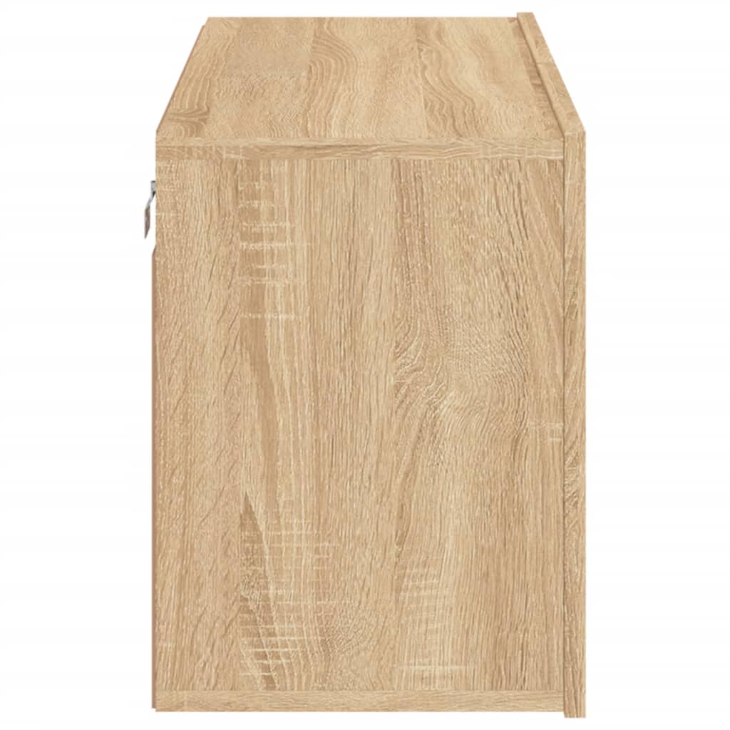 Mobile TV a Parete-Mobile TV a Muro Rovere Sonoma 80x30x41 cm