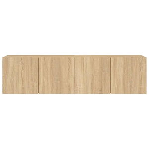 Mobili TV a Parete 2pz-Set di 2 Credenza per TV sospesa Rovere Sonoma 80x30x41 cm