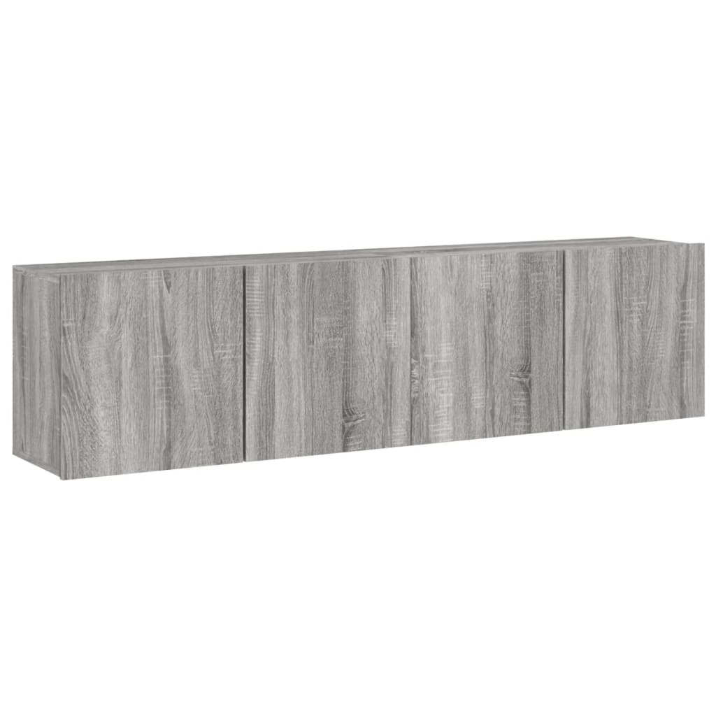 Mobili TV a Parete 2pz Grigio Sonoma 80x30x41 cmcod mxl 86103