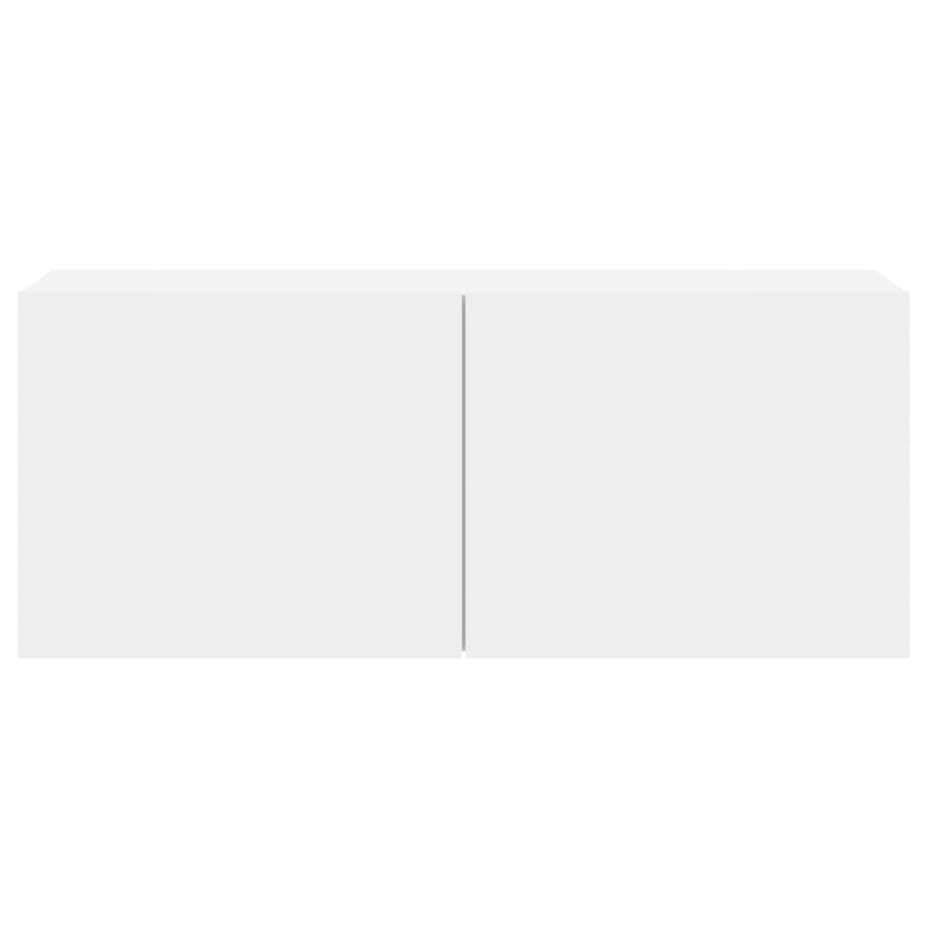 Mobile TV a Parete-Mobile TV a Muro Bianco 100x30x41 cm