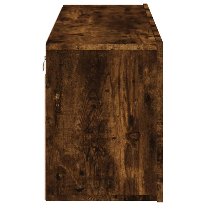 Mobile TV a Parete-Mobile TV a Muro Rovere Fumo 100x30x41 cm