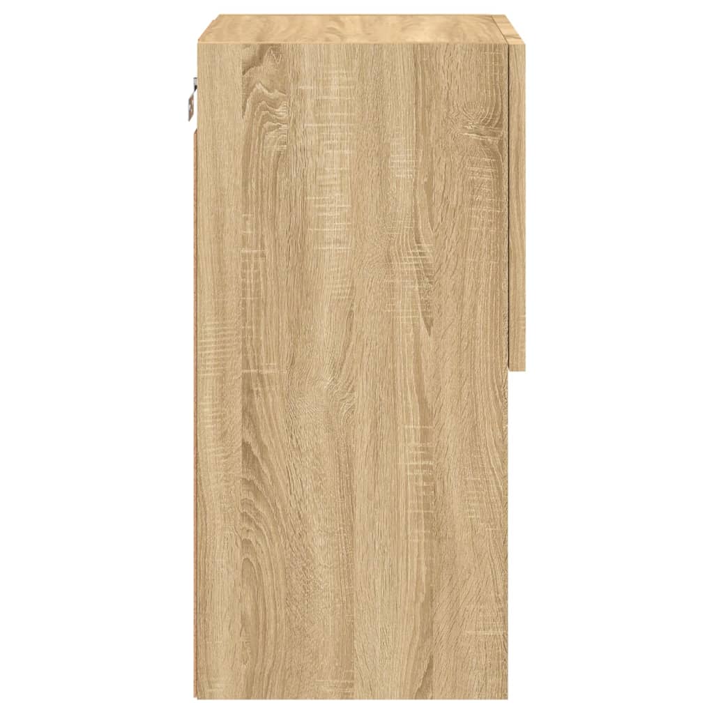 Mobili TV con Luci LED 2pz Rovere Sonoma 30,5x30x60 cm 836992