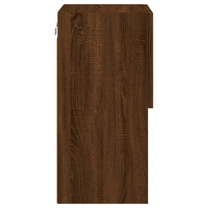 Mobile TV con Luci LED Rovere Marrone 30,5x30x60 cm 836999