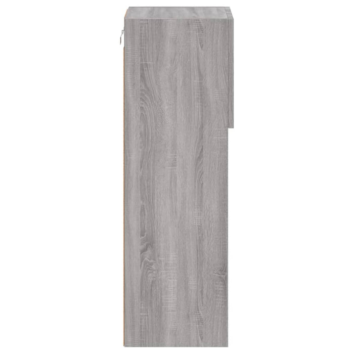 Mobili TV con Luci LED 2pz Grigio Sonoma 30,5x30x90 cm 837012