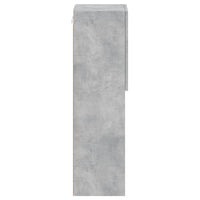 Mobile TV con Luci LED Grigio Cemento 30,5x30x102 cm 837021