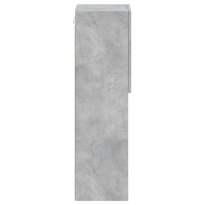 Mobile TV con Luci LED Grigio Cemento 30,5x30x102 cm 837021