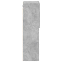 Mobili TV con Luci LED 2pz Grigio Cemento 30,5x30x102 cm 837022