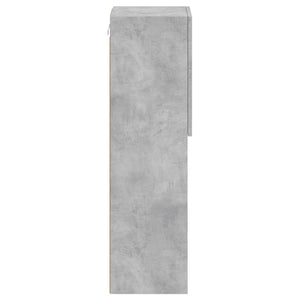 Mobili TV con Luci LED 2pz Grigio Cemento 30,5x30x102 cm 837022