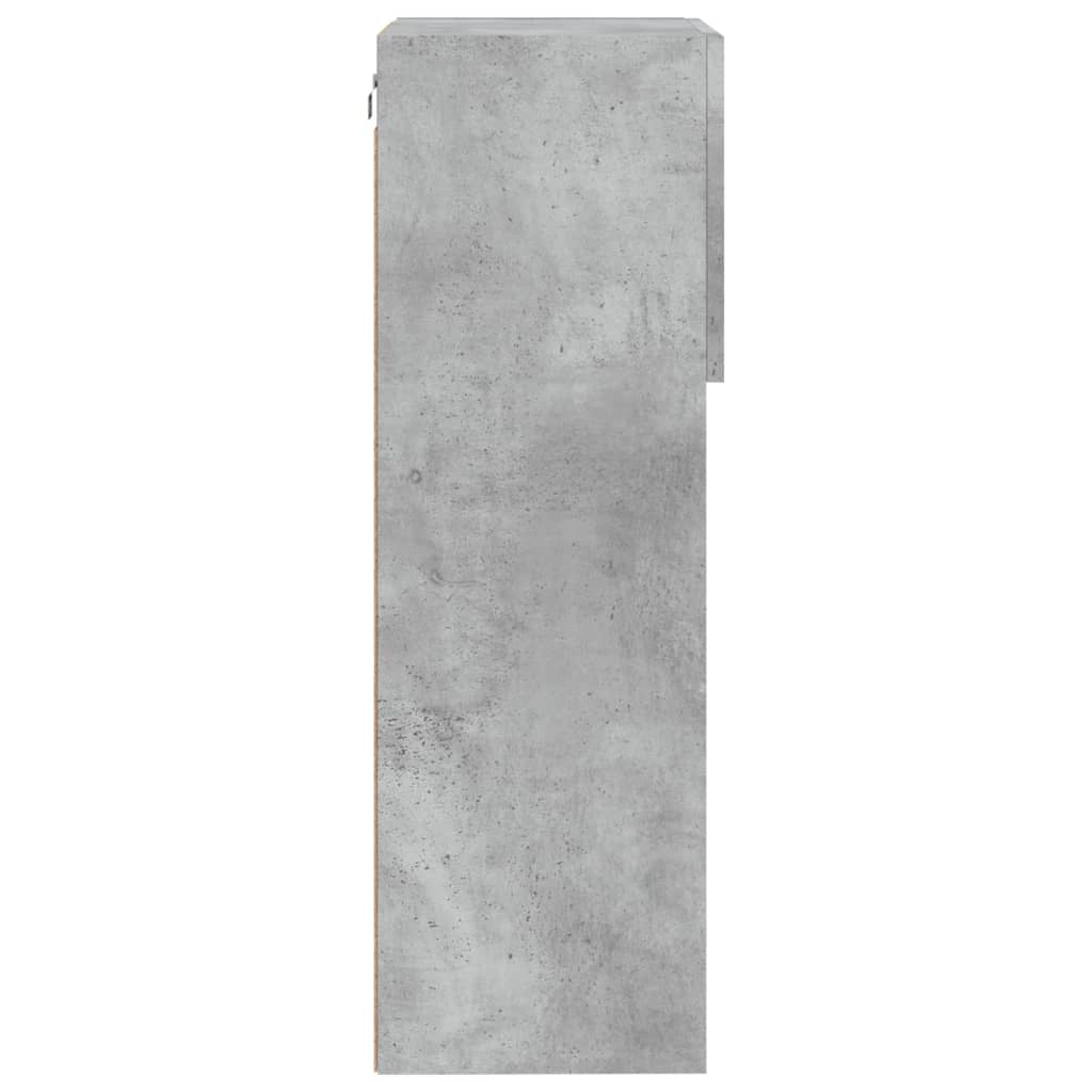 Mobile TV con Luci LED Grigio Cemento 40,5x30x90 cm 837049