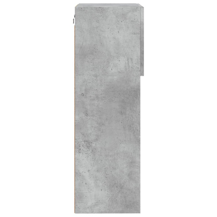 Mobile TV con Luci LED Grigio Cemento 40,5x30x90 cm 837049