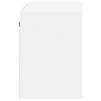 Comodino con Luci LED a Parete-Tavolino da notte Bianco 174489