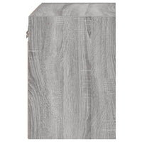 Comodino con Luci LED a Parete-Tavolino da notte Grigio Sonoma 532818