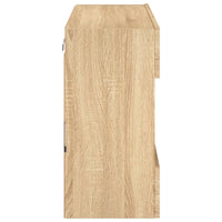 Mobile TV a Parete con Luci LED Rovere Sonoma 78,5x30x60,5 cm 837101