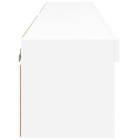 Mobili TV con Luci LED 2pz Bianchi 60x30x30 cm 837128