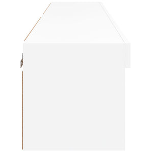 Mobili TV con Luci LED 2pz Bianchi 60x30x30 cm 837128