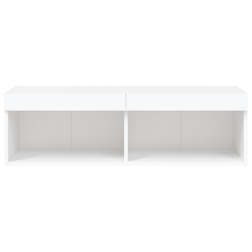 Mobile Porta TV con Luci LED-Mobile per TV-Credenza TV Bianco 100x30x30 cm