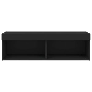 Mobile Porta TV con Luci LED Nero 100x30x30 cm 837157