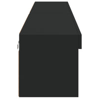 Mobili Porta TV con Luci LED 2 pz Neri 100x30x30 cm 837158