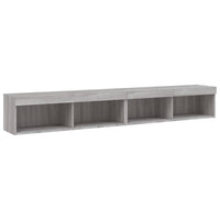 Mobili TV con Luci LED 2pz Grigio Sonoma 100x30x30 cm 837166