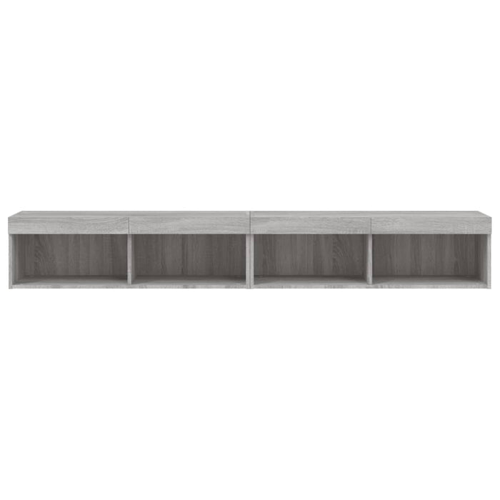 Mobili TV con Luci LED 2pz Grigio Sonoma 100x30x30 cm 837166