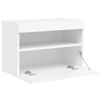 Mobile TV a Parete con Luci LED Bianco 60x30x40 cm 837183