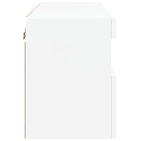 Mobile TV a Parete con Luci LED Bianco 60x30x40 cm 837183