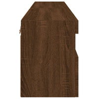 Mobili TV a Parete con Luci LED 2pz Rovere Marrone 60x30x40 cm 837196
