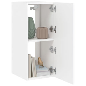 Mobile TV a Parete con Luci LED Bianco 30,5x35x70 cm 837232