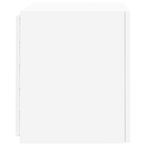 Mobile TV a Parete con Luci LED Bianco 40,5x35x40 cm 837246