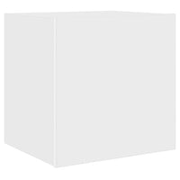 Mobili TV a Parete con Luci LED 2pz-Set di 2 Credenza per TV sospesa Bianchi 40,5x35x40 cm