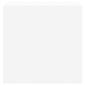 Mobili TV a Parete con Luci LED 2pz Bianchi 40,5x35x40 cm 837247