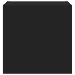 Mobile TV a Parete con Luci LED Nero 40,5x35x40 cm 837248