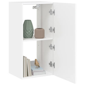 Mobile TV a Parete con Luci LED Bianco 40,5x35x80 cm 837260