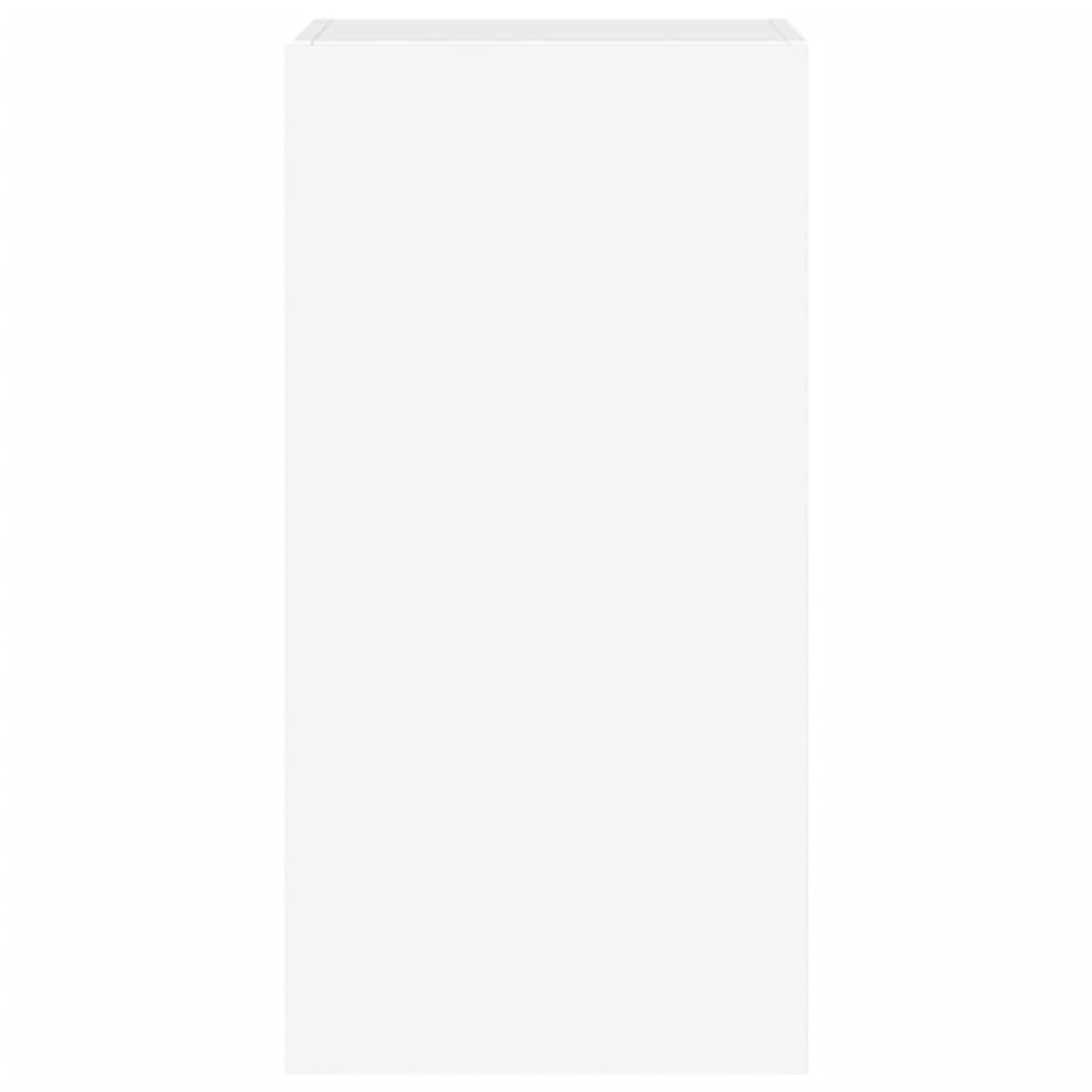 Mobile TV a Parete con Luci LED Bianco 40,5x35x80 cm 837260