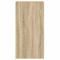 Mobile TV a Parete con Luci LED-Mobile TV a Muro Rovere Sonoma 40,5x35x80 cm