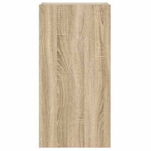 Mobile TV a Parete con Luci LED-Mobile TV a Muro Rovere Sonoma 40,5x35x80 cm